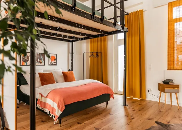 Apartamento Klassen - Exklusives Loft - Xxl Leinwand - 4 Km Messe, 1,5 Km Hbf Essen